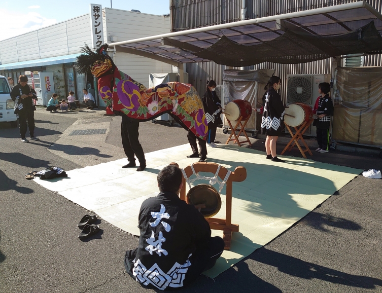 秋祭りに参加してきました！　～大林獅子組～を開く